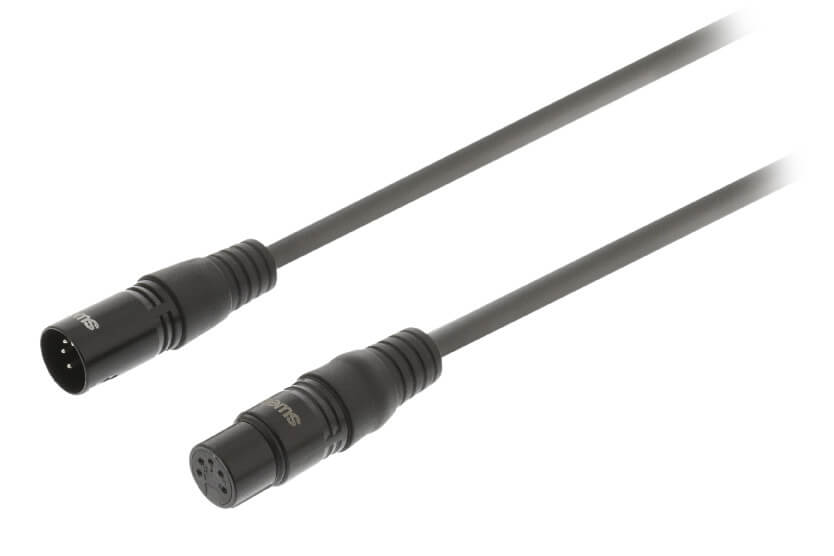 XLR Digital Cable XLR 5-Pin Male – XLR 5-Pin Female 1.5 m Dark Grey – Avaaa